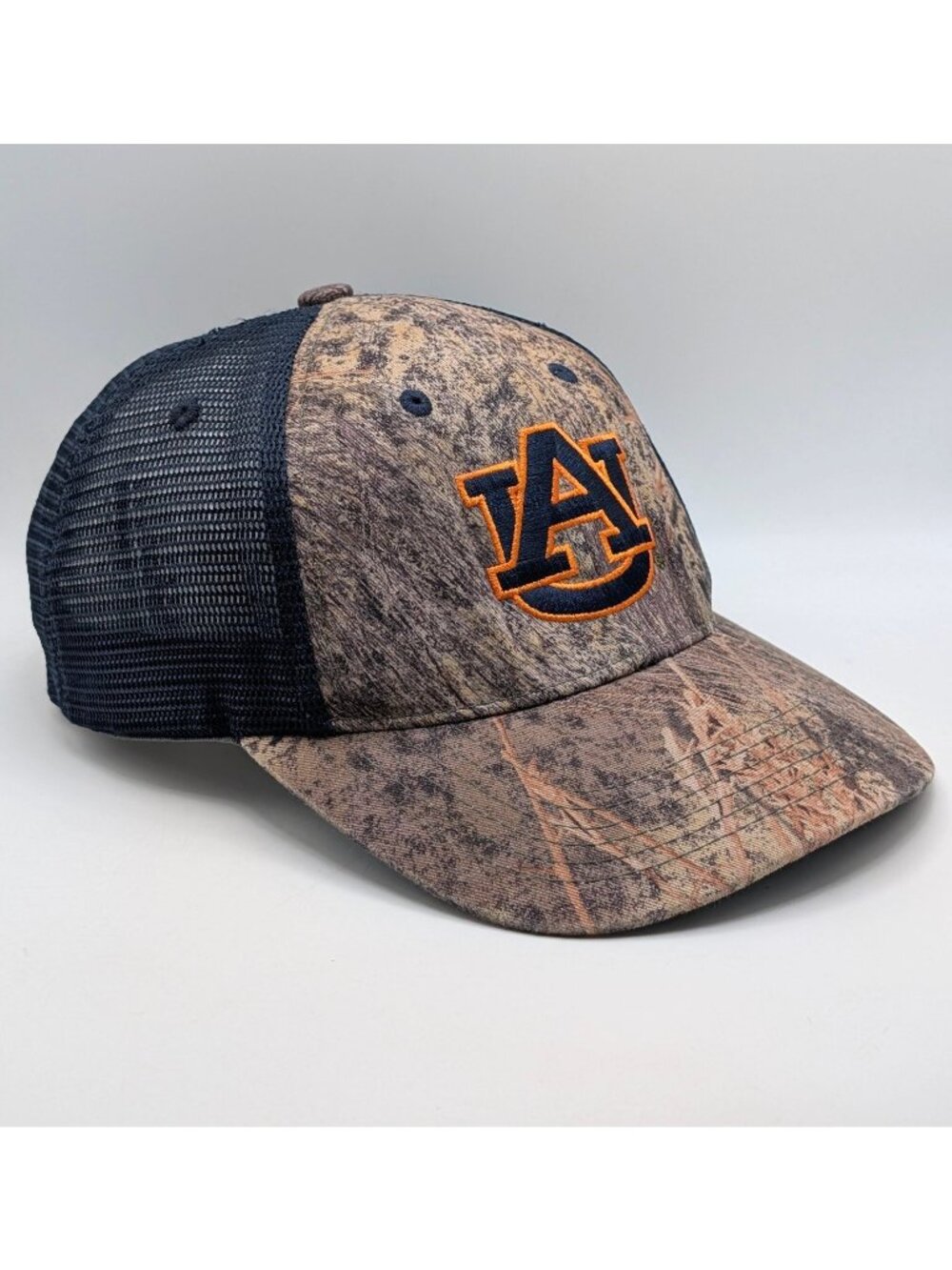 Auburn University Tigers Hat Camo & Black Mesh Snapback Captivating Headwear Cap